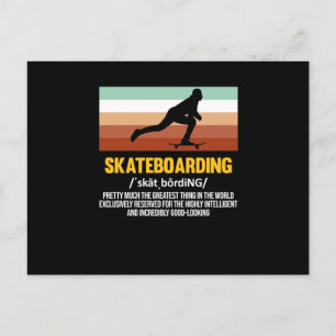 Skateboarder Skateboard Uitnodiging Briefkaart