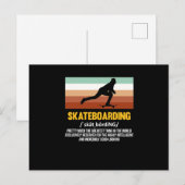 Skateboarder Skateboard Uitnodiging Briefkaart (Voorkant / Achterkant)