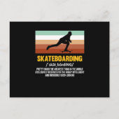 Skateboarder Skateboard Uitnodiging Briefkaart (Voorkant)