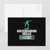 Skateboarder Skateboard Uitnodiging Briefkaart (Voorkant / Achterkant)