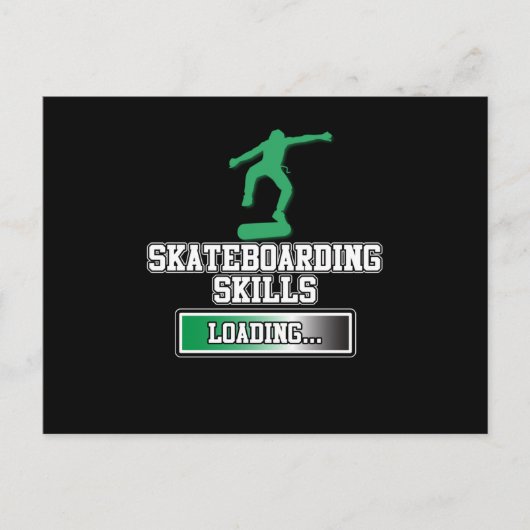 Skateboarder Skateboard Uitnodiging Briefkaart (Voorkant)