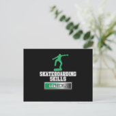 Skateboarder Skateboard Uitnodiging Briefkaart (Staand voorkant)