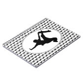 Skateboarder Skateboarden Silhouet Notitieboek (Linkerzijde)