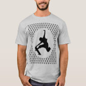 Skateboarder Skateboarden Silhouet T-shirt (Voorkant)