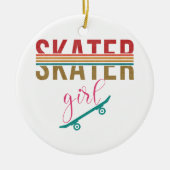  skateboarder Skateboarder, 80 jaar Keramisch Ornament (Voorkant)