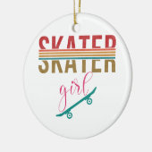  skateboarder Skateboarder, 80 jaar Keramisch Ornament (Links)