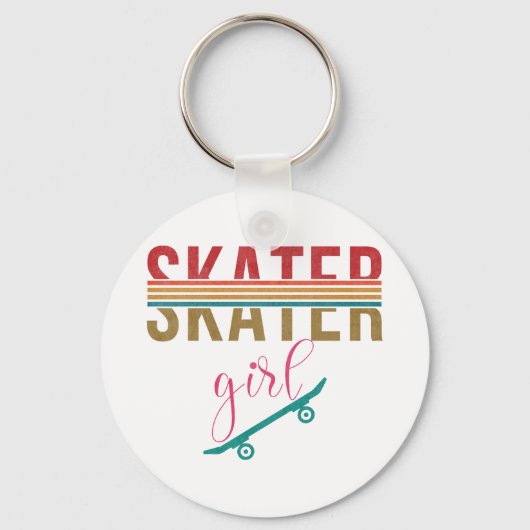 skateboarder Skateboarder, 80 jaar Sleutelhanger (Voorkant)