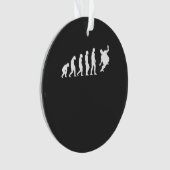 Skateboarder Skater Evolution Ornament (voorkant)