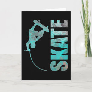 Skateboarder Skater Schaats Trick Half Pipe Gift Kaart