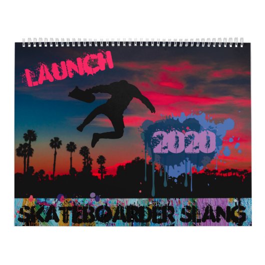Skateboarder Slang Kalender (Hoes)