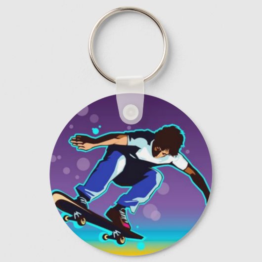 Skateboarder Sleutelhanger (Voorkant)