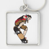 Skateboarder Sleutelhanger (Voorkant)
