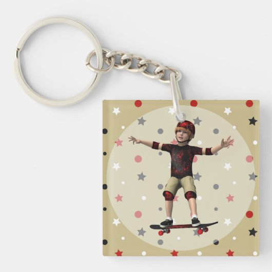 Skateboarder Sleutelhanger (Voorkant)