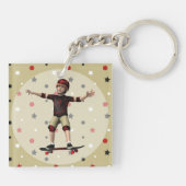 Skateboarder Sleutelhanger (Achterkant)