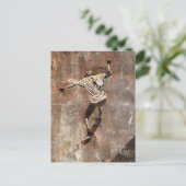 Skateboarder Street Art Style Briefkaart (Staand voorkant)