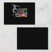 Skateboarder Stunt Jump Boys Visitekaartje (Voorkant / Achterkant)