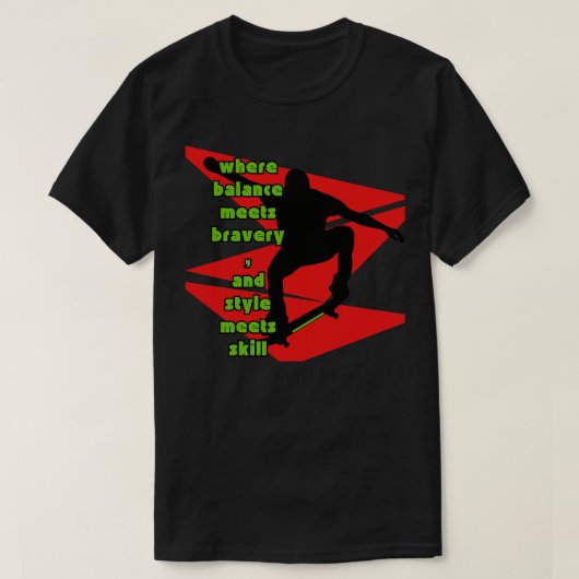 Skateboarder T-shirt (Design voorkant)