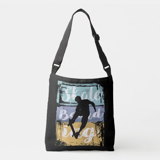 Skateboarder - T-shirt voor retrocessie Crossbody Tas (Voorkant)
