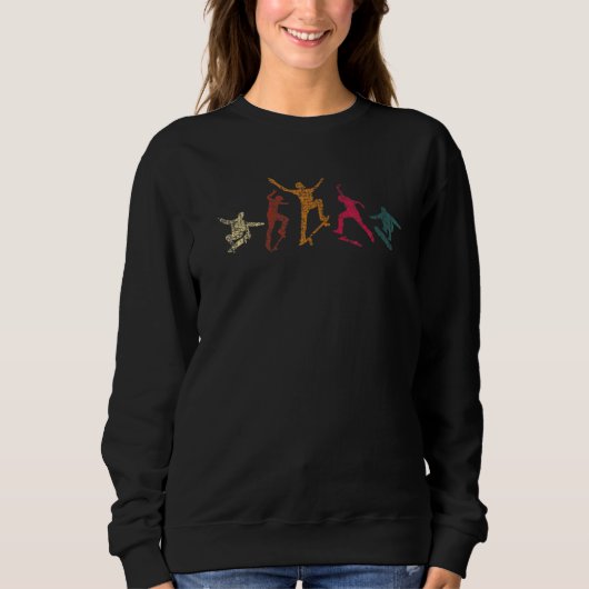 Skateboarder van Retro Skateboarder Skateboarder Trui (Voorkant)