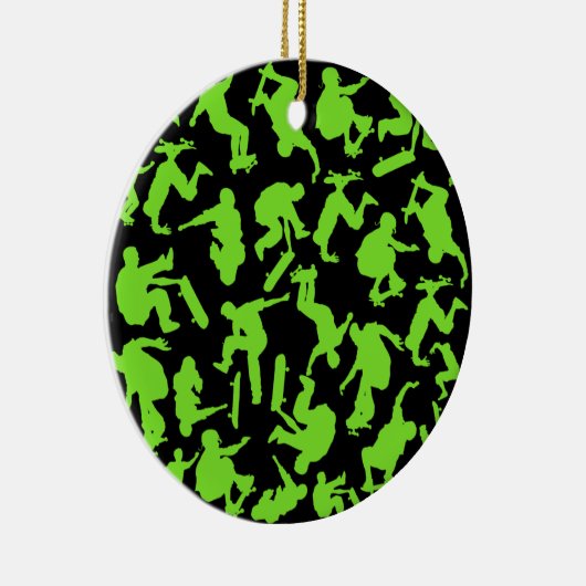 Skateboarders Collage Keramisch Ornament (Rechts)