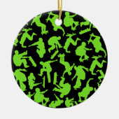 Skateboarders Collage Keramisch Ornament (Voorkant)