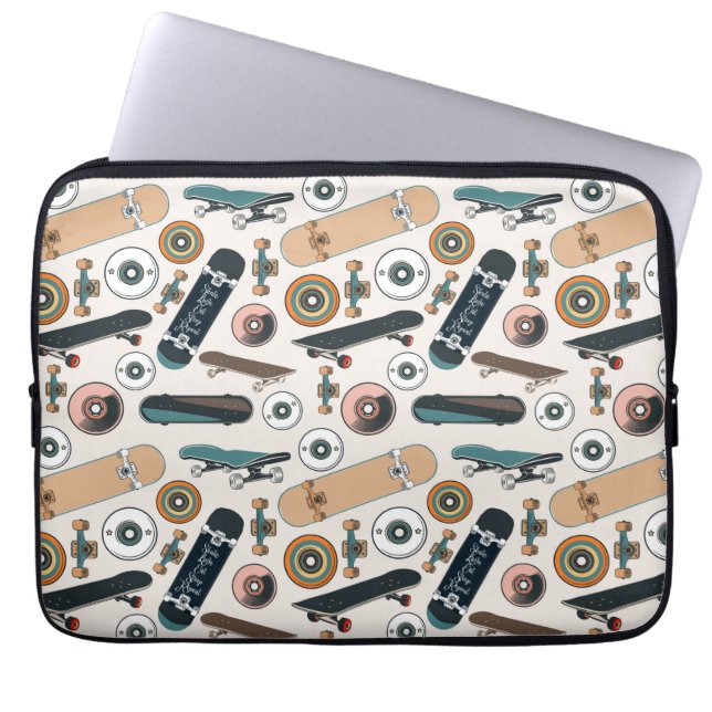 Skateboarders Onderdelen  Laptop Sleeve (Voorkant)