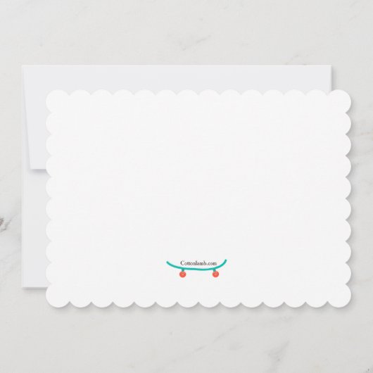 Skateboarders uitnodiging (Achterkant)