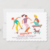 Skateboarders uitnodiging (Voorkant)