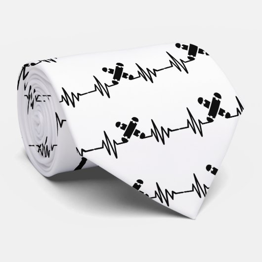 Skateboardfrequentie Stropdas (Opgerold)