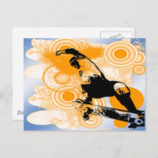 Skateboarding Air Briefkaart (Voorkant / Achterkant)