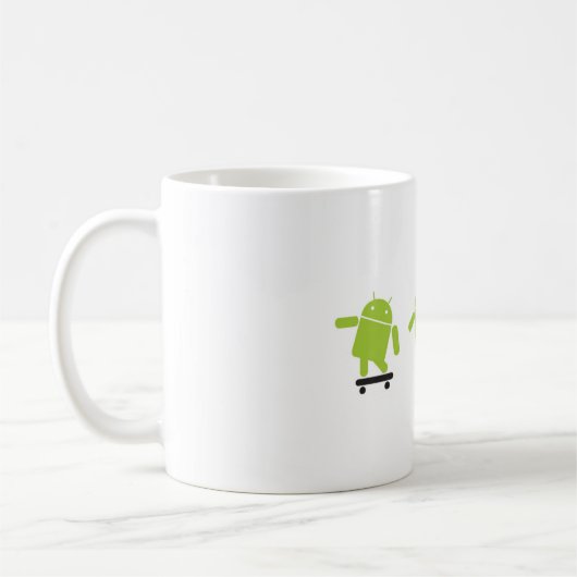 Skateboarding Android Koffiemok (Links)