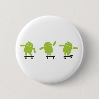 Skateboarding Android Ronde Button 5,7 Cm