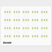 Skateboarding Android Ronde Sticker (Vel)