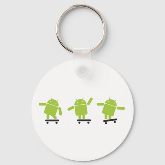 Skateboarding Android Sleutelhanger (Voorkant)