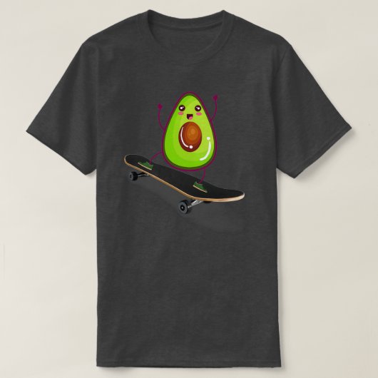 Skateboarding Avocado T-shirt (Design voorkant)