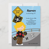 Skateboarding Birthday Kaart (Voorkant)