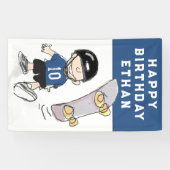 Skateboarding Birthday Spandoek (Horizontaal)