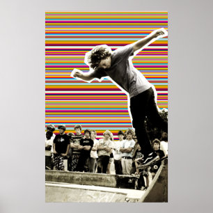 Skateboarding Bowl Poster