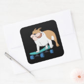 SKATEBOARDING BULL DOG STICKERS (Envelop)