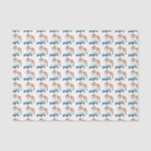 Skateboarding Bulldog Cute Pattern Tissuepapier (Voorkant)