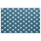 Skateboarding Bulldog Pattern | Cool Skater Dog Stof (Fat Quarter)