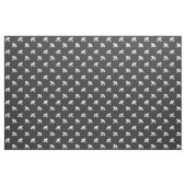 Skateboarding Bulldog Silhouettes Pattern Cool Dog Stof (Fat Quarter)