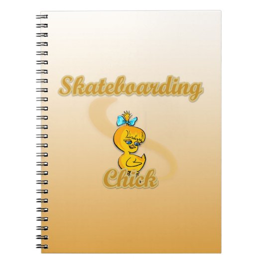 Skateboarding Chick Notitieboek (Voorkant)