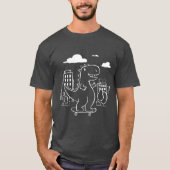 Skateboarding Dinosaur T-shirt (Voorkant)