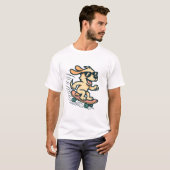 Skateboarding Dog T-shirt (Voorkant volledig)