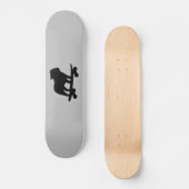 Skateboarding English Bulldog Silhouette Cool Dog Persoonlijk Skateboard (Voorkant)