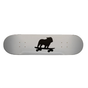 Skateboarding English Bulldog Silhouette Cool Dog Persoonlijk Skateboard
