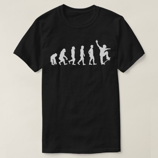 Skateboarding EvolutionTShirt T-shirt (Design voorkant)