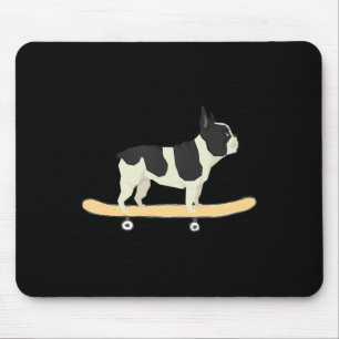 Skateboarding Franse Bulldog Puppy Cadeau Muismat