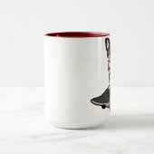 Skateboarding French Bulldog Mok (Midden)